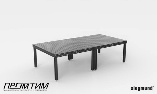 Сварочный стол Professional 750 3000x1500x100 с стандартными опорами 750 SIEGMUND 16 системы