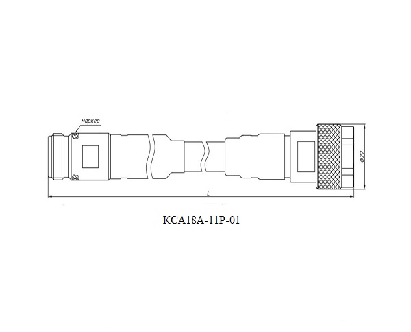 Кабельные сборки для измерительных приборов КСА18А-11Р-01 с разъемом типа N/ III производства НПФ Микран. Диапазон частот до 18 ГГц.