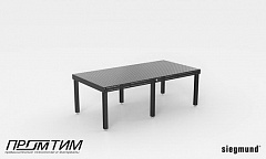 Сварочный стол Professional 750 2400x1200x100 с стандартными опорами 850 SIEGMUND 16 системы