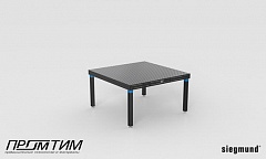 Сварочный стол Professional Extreme 8.7 1500x1500x100 с опорами регулируемыми по высоте 600-900 + ролик со стопором SIEGMUND 16 системы